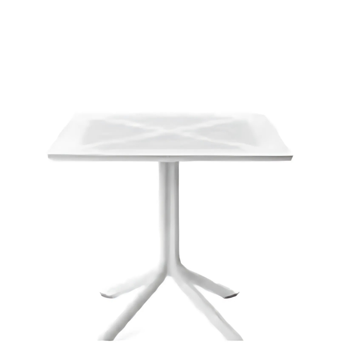 MASA 80X80 AMANDA CAMSIZ BEYAZ