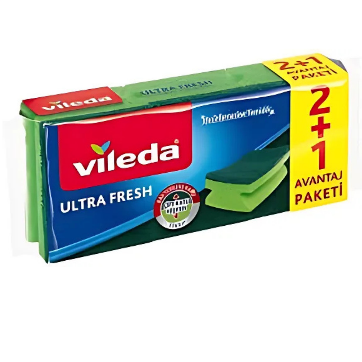 VİLEDA ULTRA FRESH OLUKLU SÜNGER 2+1