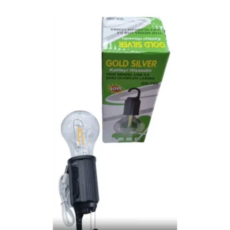 GOLD SILVER USB Lİ KAMP LAMBASI GS-790
