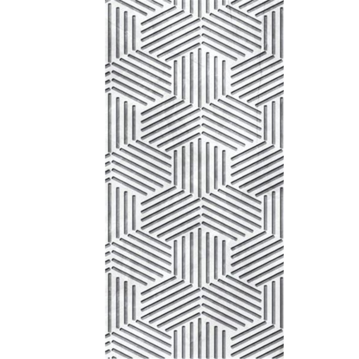 30X60 ZEUS HEXAGONEL GÜMÜŞ MOTİF