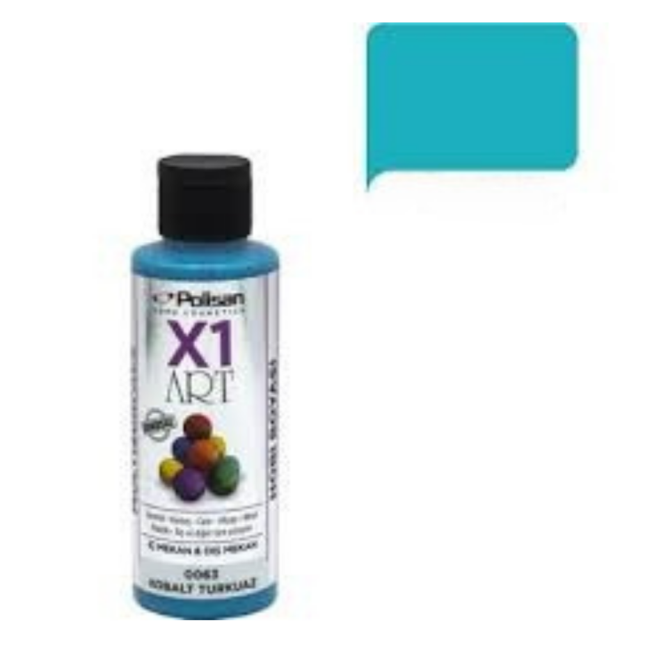 POLİSAN HOBİ BOYASI KOBALT TURKUAZ 0063