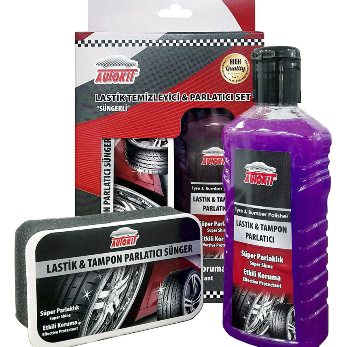 AUTOKIT LASTİK TAMPON PARLATICI SET FA2-1287