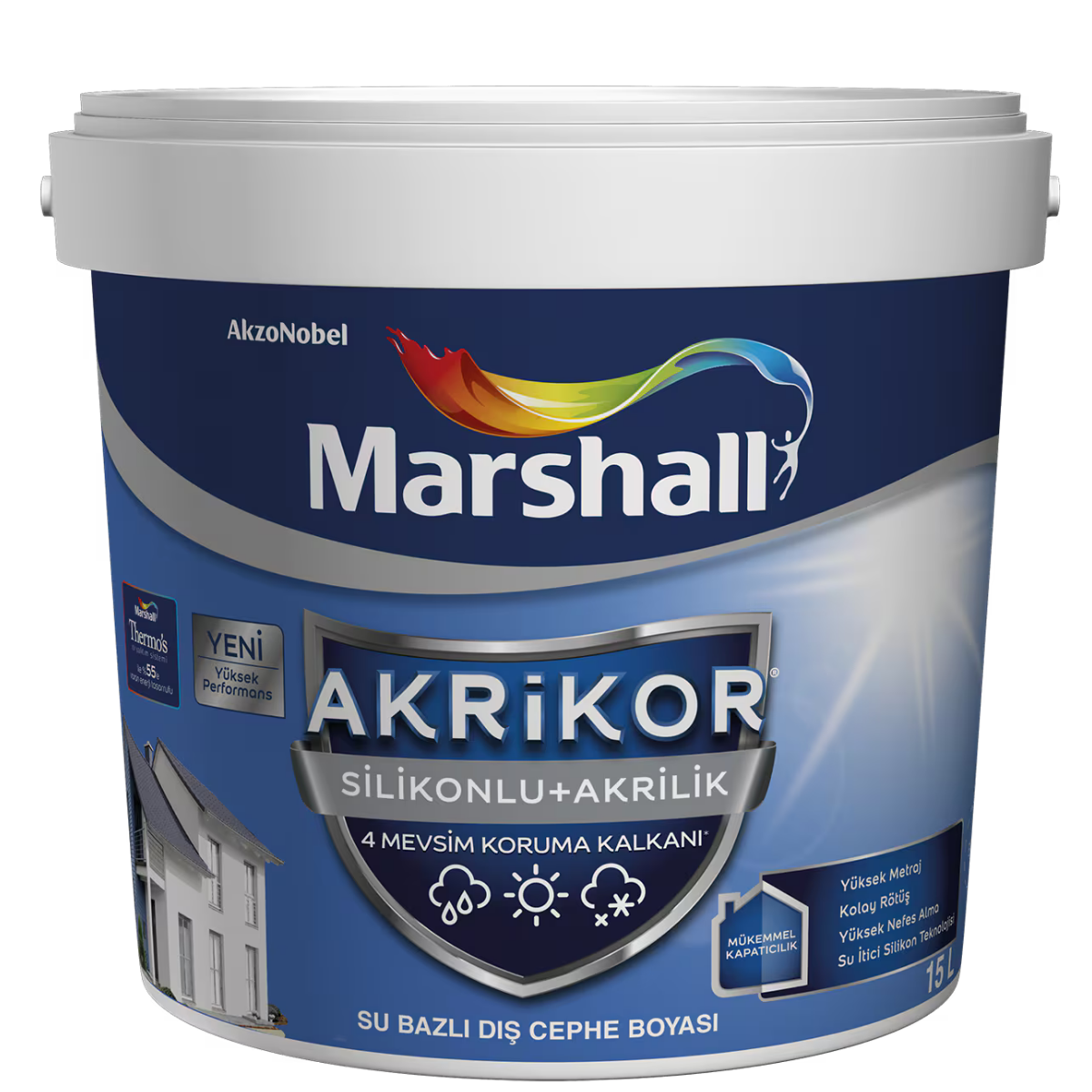 MARSHALL AKRİKOR SİLİKONLU+AKRİLİK BC BAZ 7,5 L