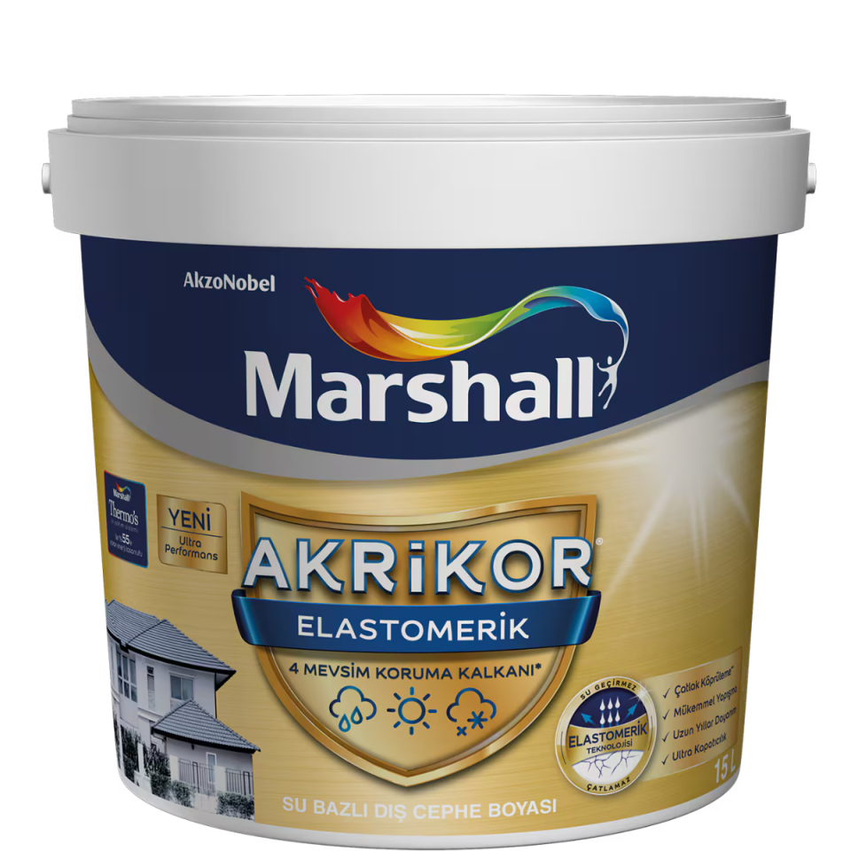 MARSHALL AKRİKOR ELASTOMERİK BEYAZ 2,5 L