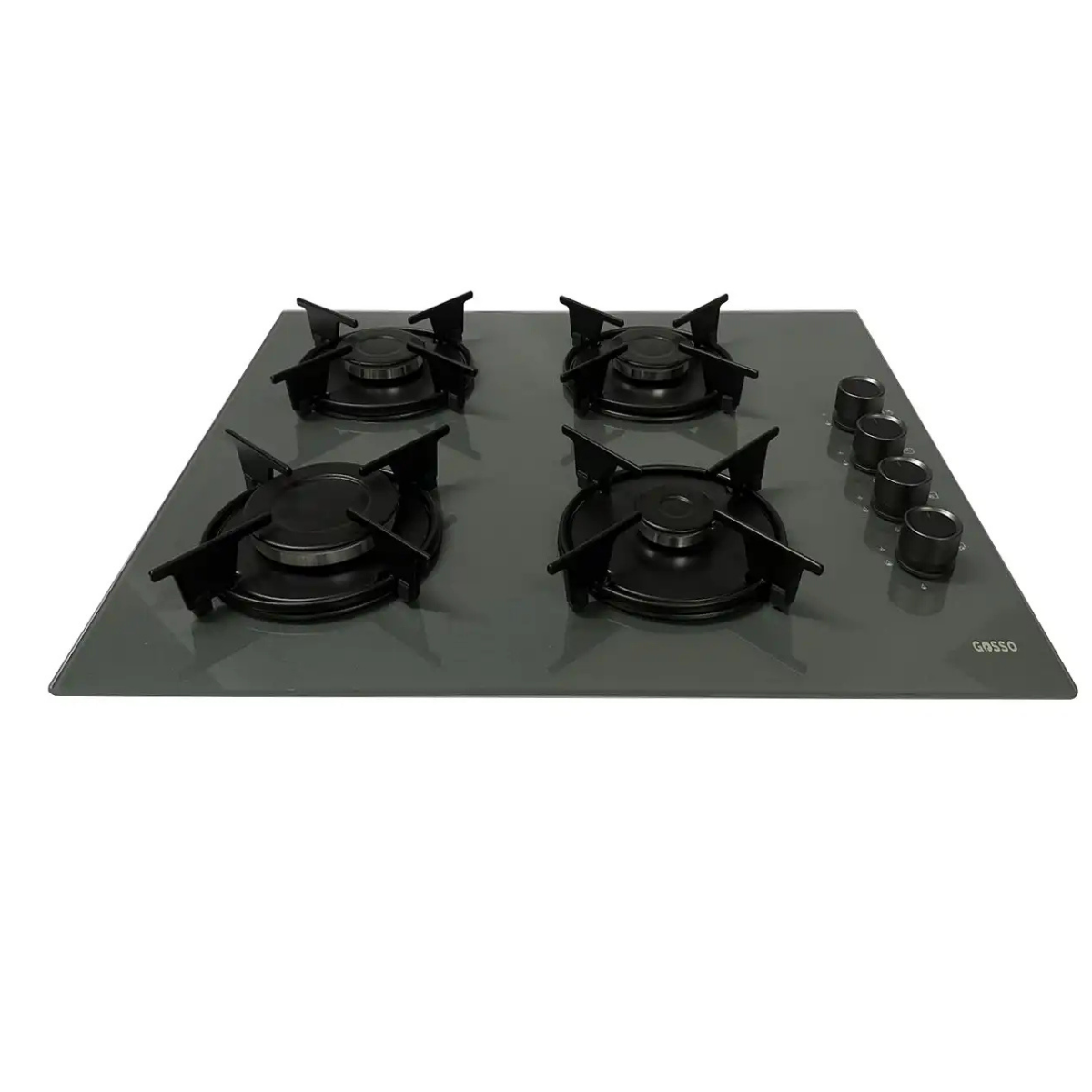 GOSSO ANKASTRE CAM OCAK GRİ 4GAZ EMNİYETLİ 5015