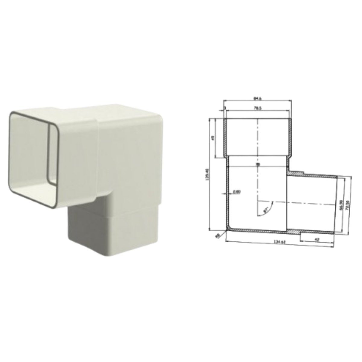 150 LİK PROFİL İNİŞ DİRSEĞİ 45 FIRAT