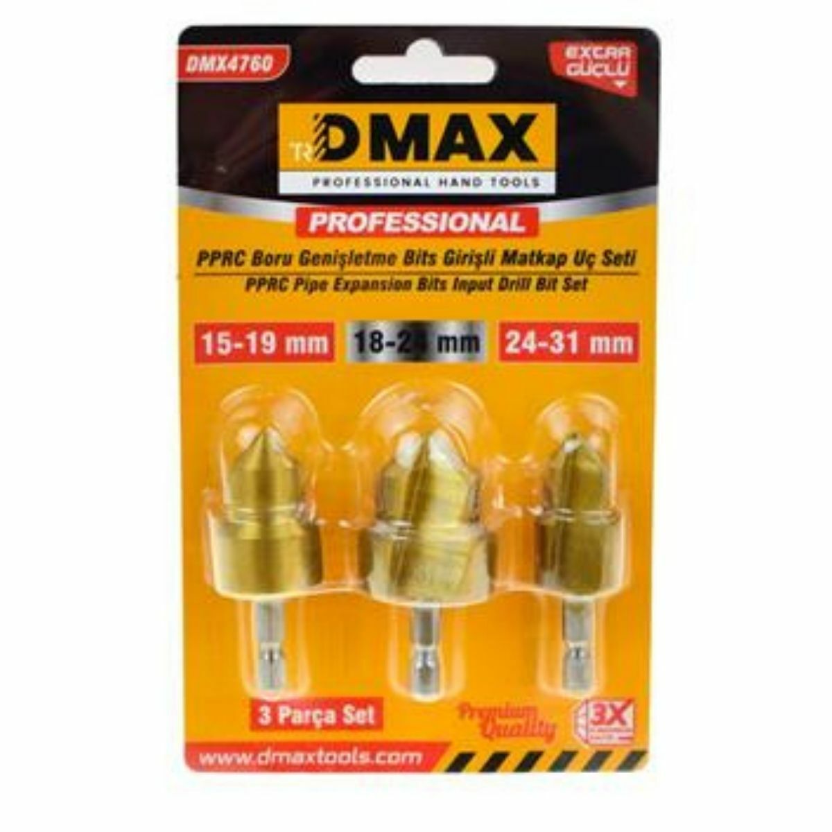 DMAX PPRC BORU GENİŞLETME DELME UCU SETİ DMX4760