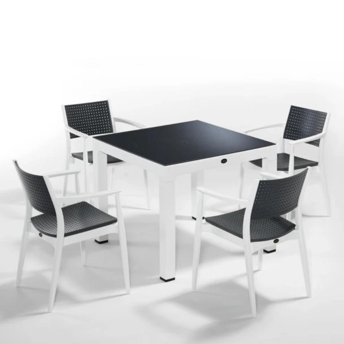 MASA 90X90 SEGİNUS 4 LÜ TAKIM ANTRASİT