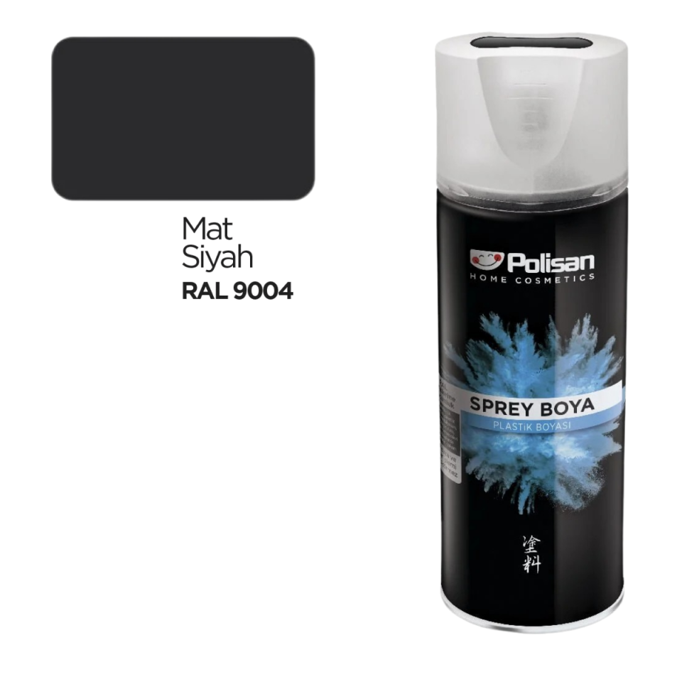 POLİSAN SPREY BOYA MAT SİYAH 9004