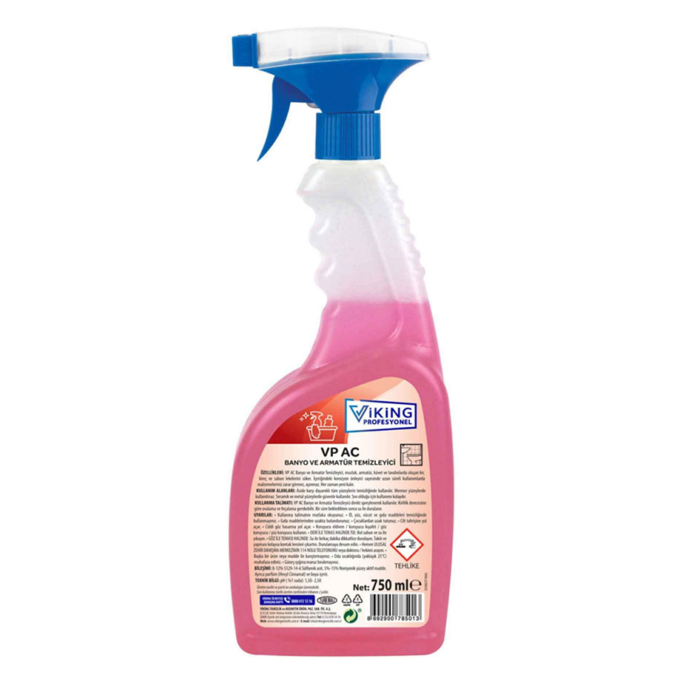 VP AC G-007 KİREÇ ÇÖZ .BANYO TEM.750 ML 12