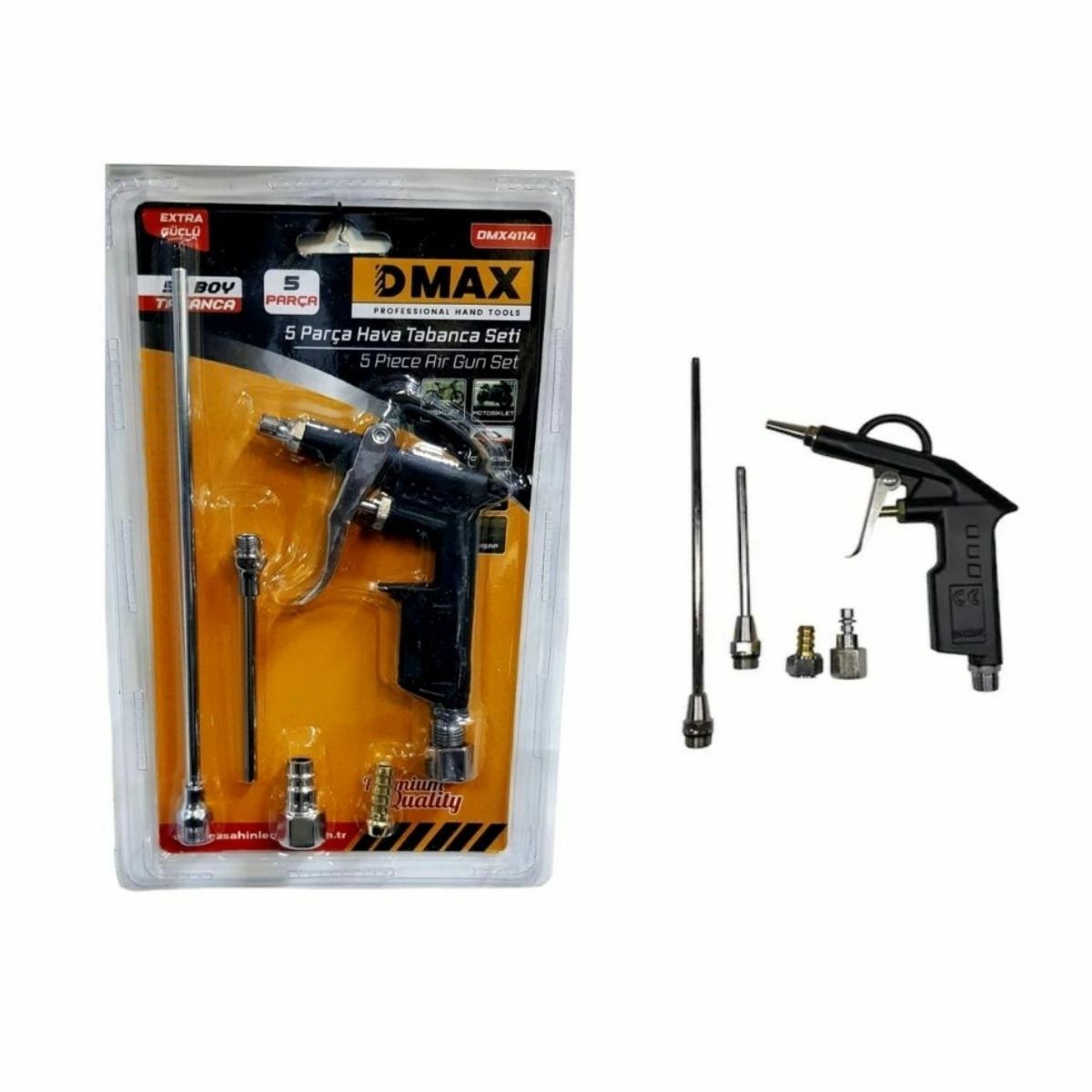 DMAX HAVA TABANCASI SETİ 5 PARÇA DMX4114