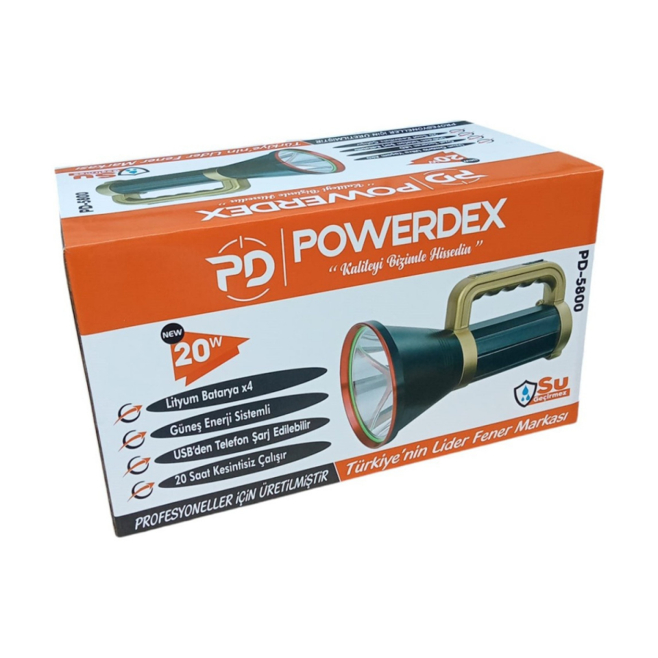POWERDEX PROF.EL FENERİ 20W PD-5800