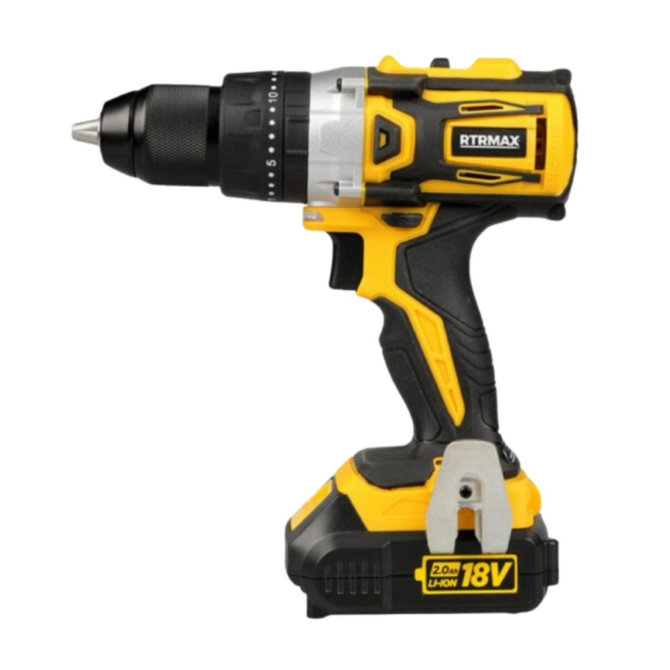 RTRMAX AKÜLÜ DARBELİ MATKAP 18V LİON