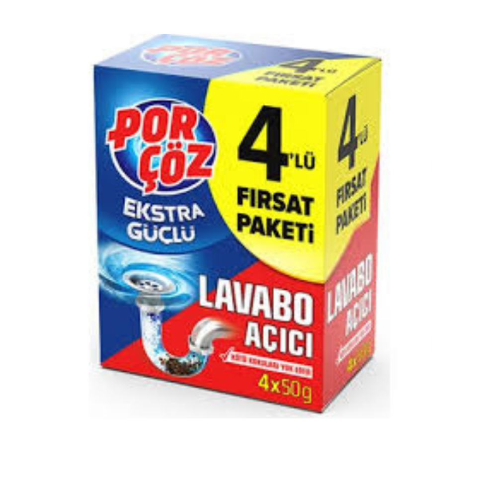 PORÇÖZ LAVABO AÇICI 4 LÜ PKT