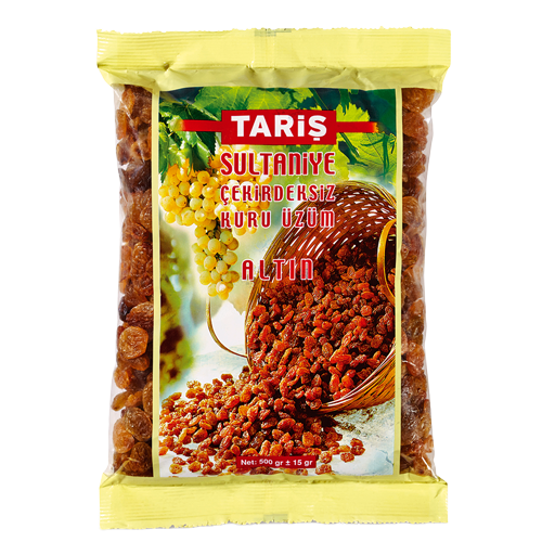 Sultaniye Çekirdeksiz Kuru Üzüm  500 Gr Selefon