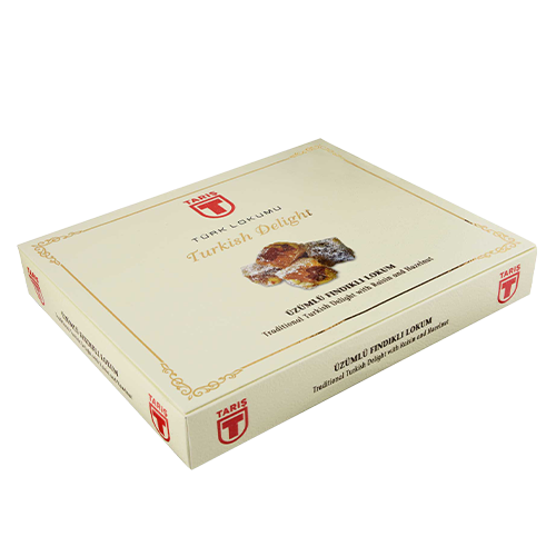 Çifte Kavrulmuş Üzümlü Fındıklı Lokum 250 Gr