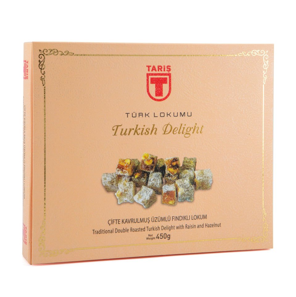 Üzümlü Lokum Çifte Kavrulmuş 450 Gr