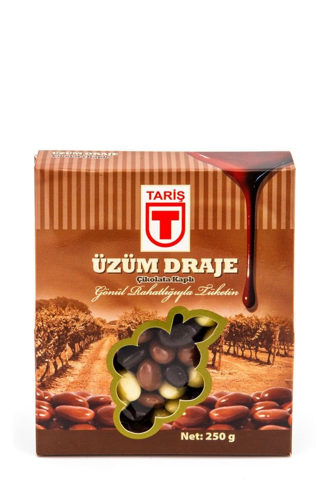 Çikolata Kaplı Üzüm Draje 250 Gr