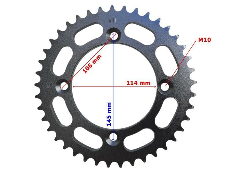 Atv Au200 Arka Dişli 530-41T İç 114 Mm 4 Delıklı Ind Öm