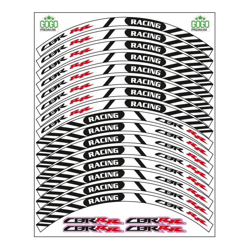 Honda Beyaz Reflektör Baskı Cbr Uyumlu 1 Set Jant Şeridi
