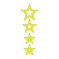 Cg Sarı Yıldızlı Çamurluk Üst Sticker