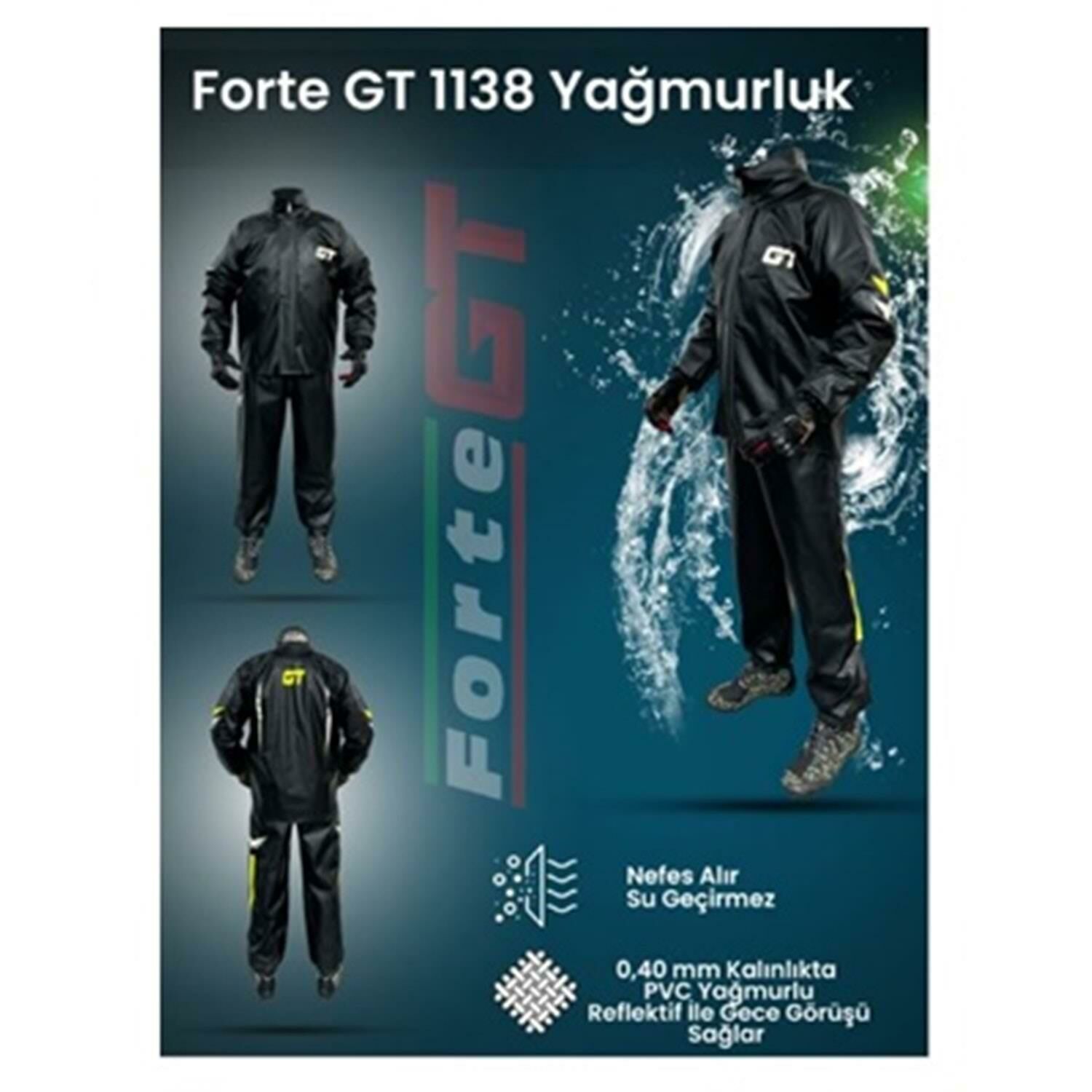 Yağmurluk Forte Gt 1138 Pvc Takım Xl