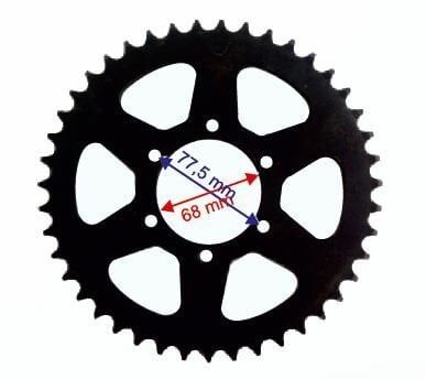 Rx3 Evo Arka Dişli 520-43T İç 68X6 Delikli Ind Öm