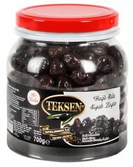 TEKSEN Yağlı Sele Siyah Zeytin Campet Kavanoz-700G