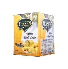 TEKSEN Kırma Yeşil Zeytin Teneke-10KG