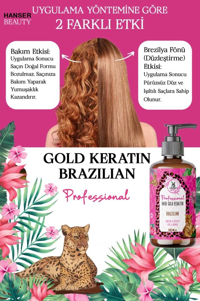 Hanser Beauty Hair Gold Keratin 500 ML