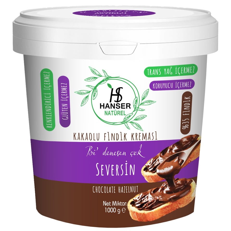 Seversin Kakaolu Fındık Kreması 1 Kg