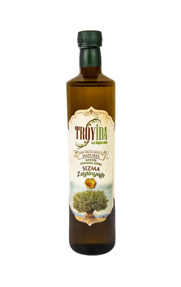Troyida Naturel Sızma Zeytinyağı  Cam Şişe 750 ML