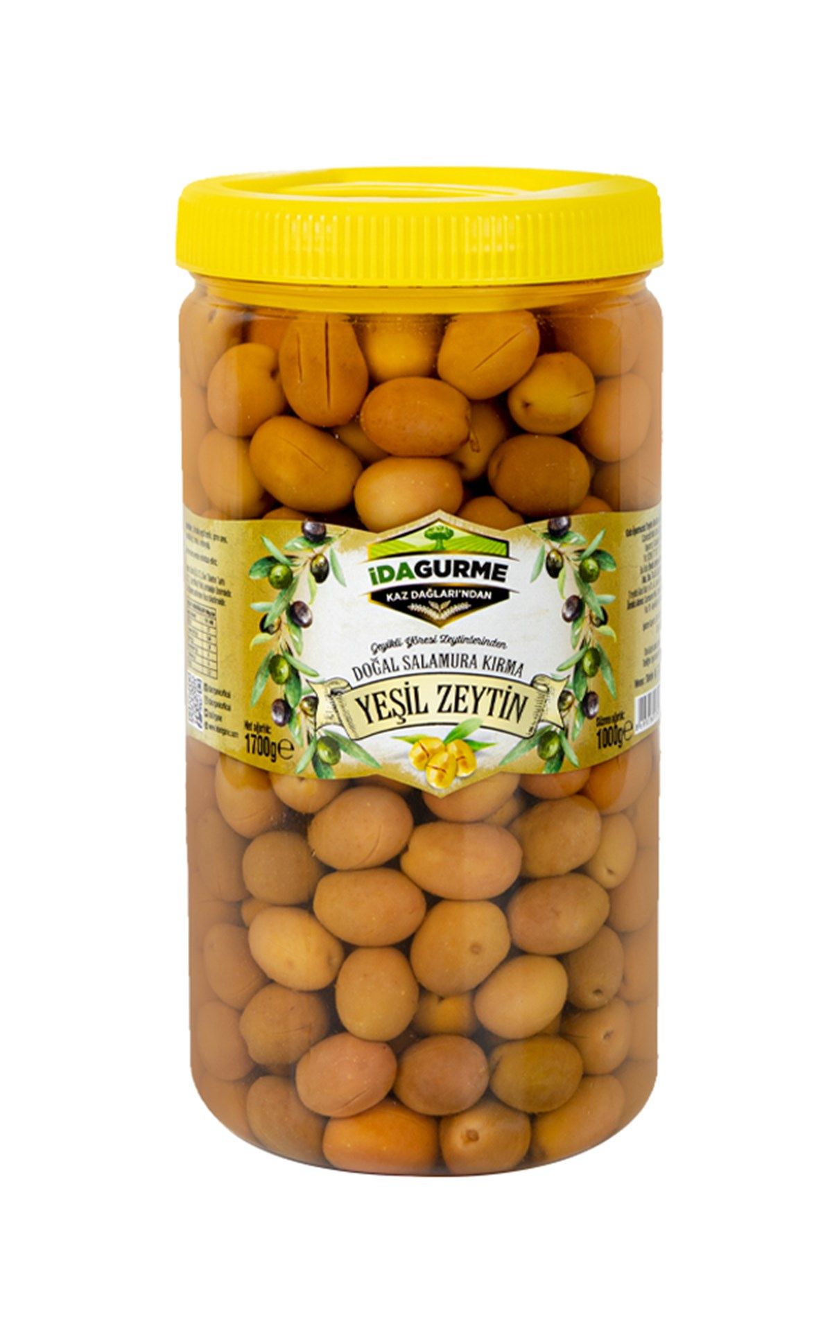 İda Organic Kırma Yeşil Zeytin 1000 GR