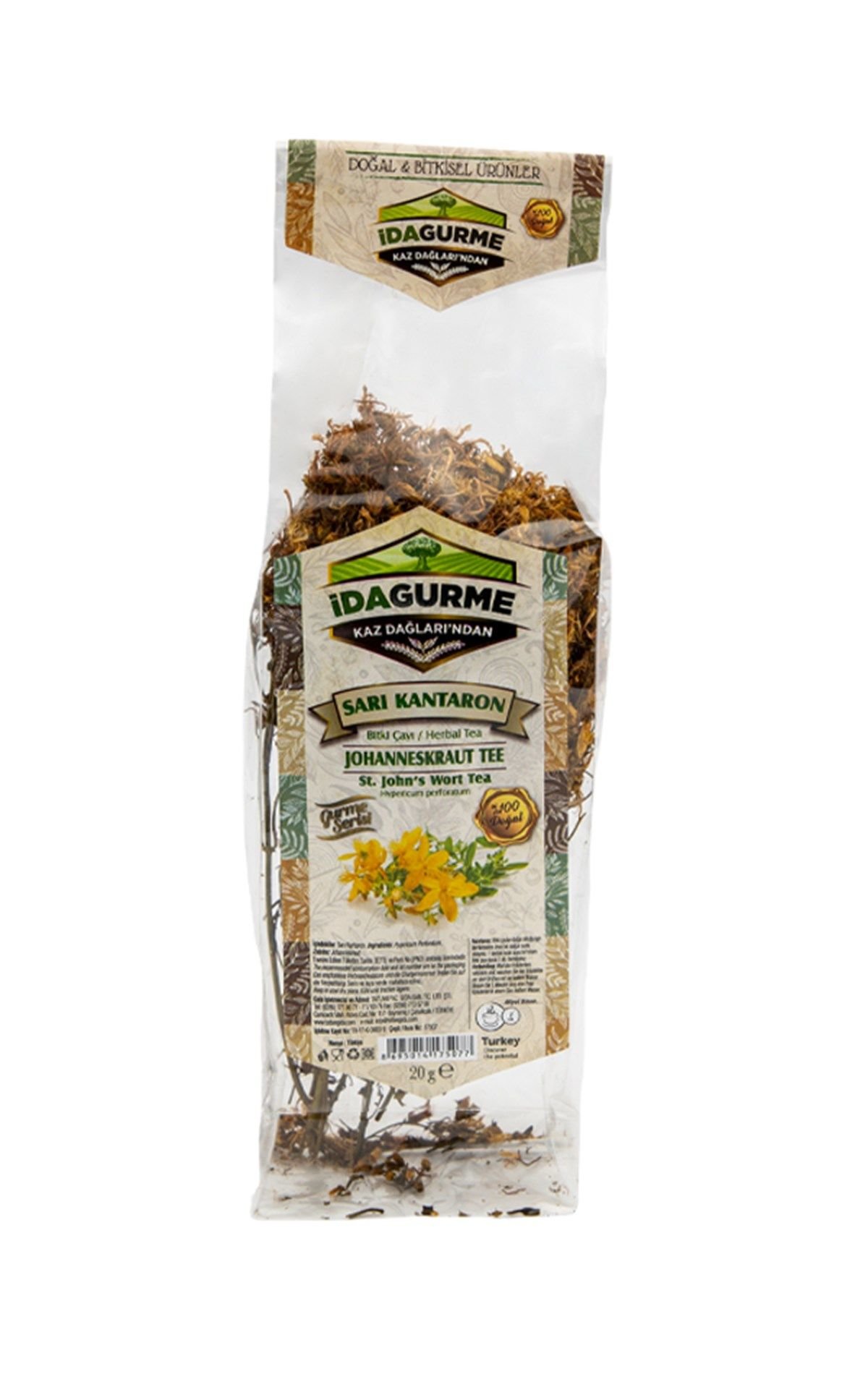 İda Organic Sarı Kantaron Çayı 20 GR