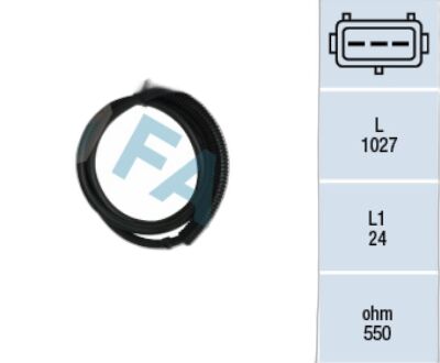 FAE 79044 VECTRA A C18NZ-20NE-C20XE KRANK DEVİR SENSÖRÜ 3 FISLI 1000MM