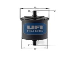 UFI 31.948.00 CLIO/KNG/LGN/MGN/TWNG/TRAFIC/PARTNER/BERLINGO/206/306/307/407/VIVARO/C5 1.2-1.4-1.6 YAKIT FİLTRESİ BENZIN FILTRESI