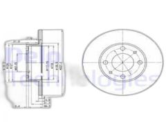 DEL BG2147 M131/DOĞAN/ŞAHİN/KARTAL BM FREN DİSKİ ÖN 227 MM DÜZ (ÇİFTLİ PAKET)