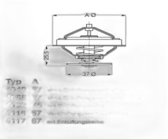 WHL 4116.87D1 T4-LT-CRAFTER AAB-AJA-ACV-AJT-AHD-ANJ-AVR 2,4 D-2,5 TDİ TERMOSTAT 87°C / TX 25 87D / TH13287G1