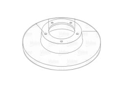 VAL 197532 TRANSIT V347 FREN DİSKİ ARKA ADET FIYATIDIR (284 MM)