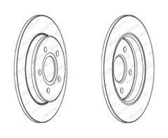 FRD DDF1226 C-MAX/FOCUS BM FREN DİSKİ ARKA [265 mm] TAKIM