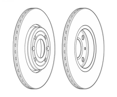 FRD DDF1978 KANGO II/DOKKER/LODGY/CITAN BM FREN DİSKİ ÖN TAKIM FİYATIDIR KUTU İÇİ 2 ADET (258MM 4 BİJON)