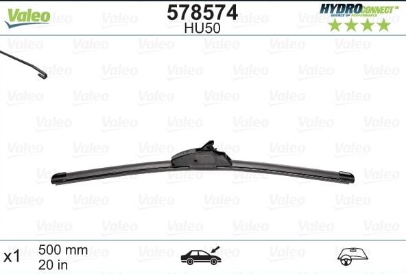 VAL 578574 UNİVERSAL BM SİLECEK SÜPÜRGESİ ÖN 500 MM