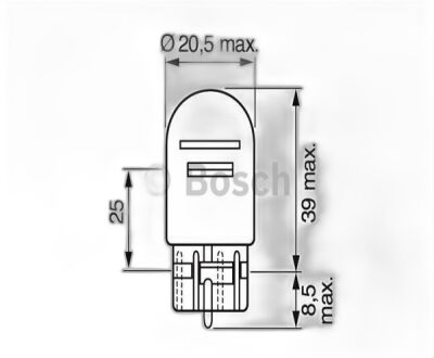 BCH 1987302252 UNI BM AMPUL ÇİFT DUY BÜYÜK DİPSİZ --- 12V/BA9s