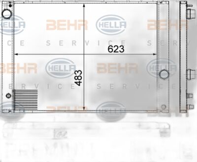BHR CR 1682 000P E65-66 N52-53 SU RADYATÖRÜ