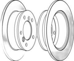 FRD FCR229A SPRT.CDI-VW.LT.28,35/46 OM601.943 -OM602.980,984 -OM611.981,987 -OM612.981 -2DM,2DX0FE,2DX0AE FREN DİSKİ ARKA TEK