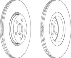 FRD DDF1607C-1 GALAXY/S60/S80/V60/V70/FREELANDER 2 3,2 TD 4X4 FREN DİSKİ ÖN 316 mm ADET