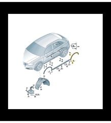VW 8U0853818AGRU Q3 BM ÇAMURLUK AĞZI ARKA SAĞ DODİK