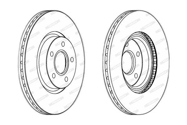FRD DDF1225 FOCUS C-MAX CONNECT C30 C70 S40 V40 V50 BM FREN DİSKİ ÖN TAKIM (300 mm)