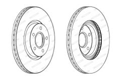 FRD DDF1225 FOCUS C-MAX CONNECT C30 C70 S40 V40 V50 BM FREN DİSKİ ÖN TAKIM (300 mm)