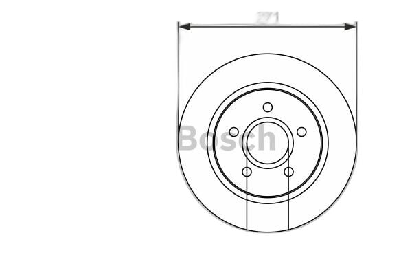 BCH 0986479763 FOCUS/C-MAX BM FREN DİSKİ ARKA [271 mm] ADET